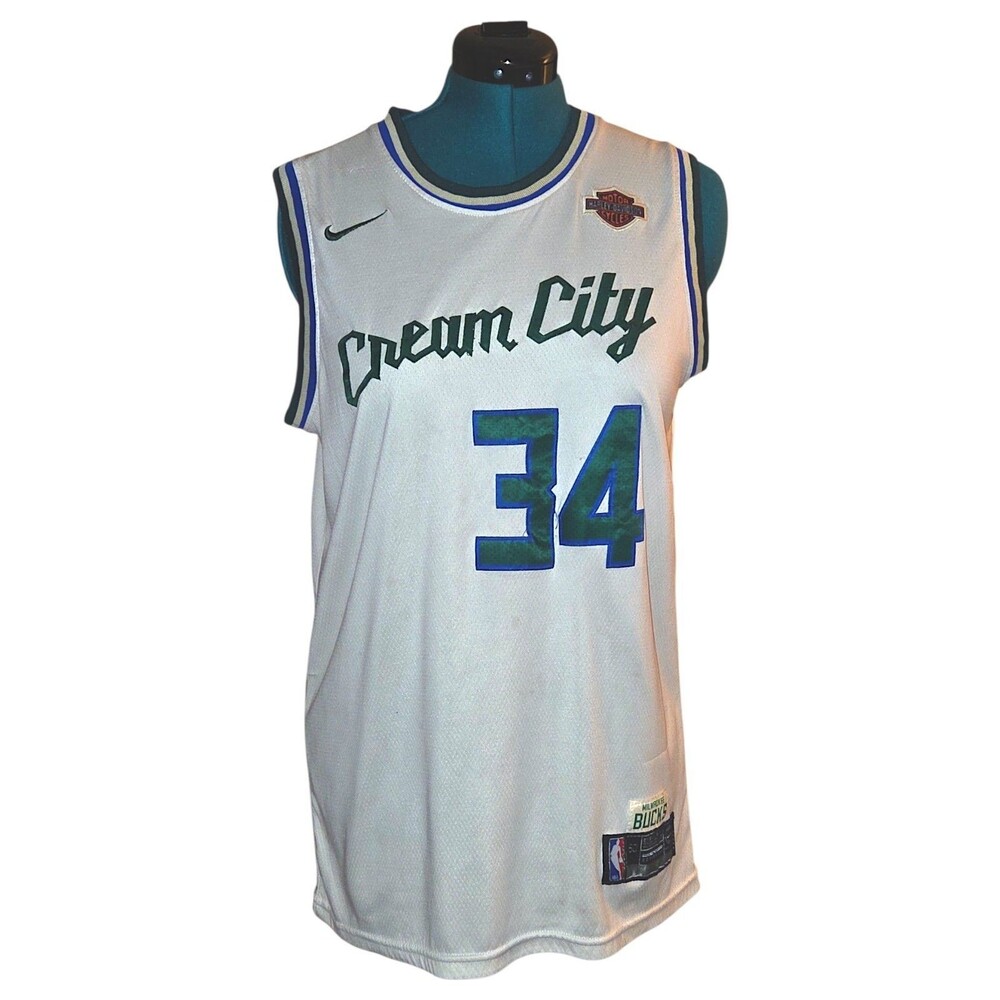 Giannis Antetokounmpo Milwaukee *no Tags* Bucks ‘20 City Edition Nike Jersey 34